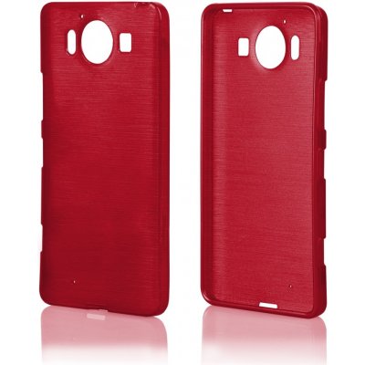 Pouzdro JELLY Case Metalic Microsoft 950 Lumia Červené