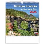 Nástěnný Křížem krážem Českou republikou 2025 – Hledejceny.cz