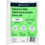 Spokar 8300053200 - Zakrývací fólie 4 x 5 m, LDPE 40µ EXTRA – Zboží Mobilmania