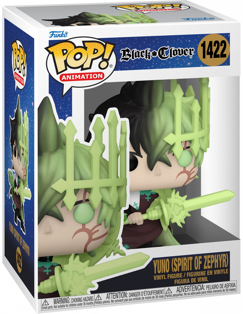 Funko Pop! Black Clover Yuno Spirit of Zephyr Animation 1422