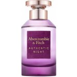 Abercrombie & Fitch Authentic Night parfémovaná voda dámská 100 ml – Hledejceny.cz