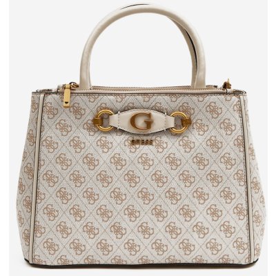 Guess béžová vzorovaná kabelka Izzy Status Satchel – Zboží Mobilmania