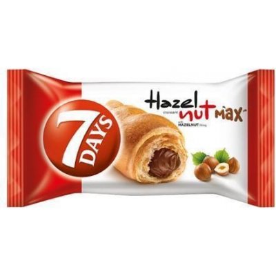 7DAYS Croissant Max oříšková náplň 80 g – Zboží Dáma