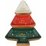 Siaki Collection Porcelánová servírovací miska Christmas Tree 27x20 cm 3ks – Zbozi.Blesk.cz