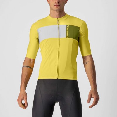 Castelli Prologo 7 Jersey Fruit/Ivory/Avocado Green