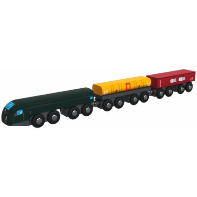 Playtive Dřevěný vlak nákladní vlak