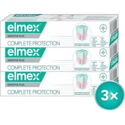 Elmex Sensitive Plus Complete Protection Tripack 3 x 75 ml – Hledejceny.cz