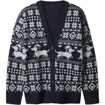 esmara Dámský vánoční kardigan navy modrá – Hledejceny.cz