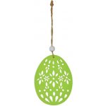 MFP 2221567 Vejce závěs dřevo 9cm zelené – Hledejceny.cz