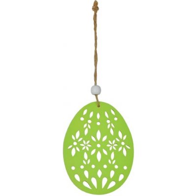 MFP 2221567 Vejce závěs dřevo 9cm zelené – Hledejceny.cz