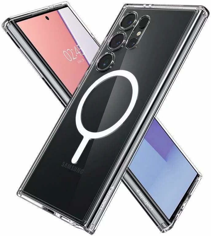 Spigen Ultra Hybrid OneTap Metal Ring MagSafe bílé Samsung Galaxy S24 Ultra