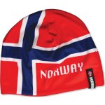 Pletená NORWAY s norskou vlajkou červená – Zboží Mobilmania