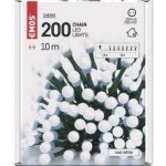 Emos D5GC03 LED vánoční cherry řetěz kuličky 10 m vnitřní studená bílá – Hledejceny.cz