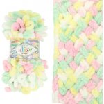 Alize Puffy Color 5862 směs pastelových barev – Zboží Dáma