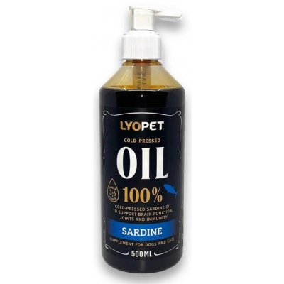 Lyopet 100% sardinkový olej 500 ml – Hledejceny.cz