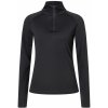 Dámské sportovní tričko [sn] super.natural ARTIC230 ZIP 1/4 Jet Black