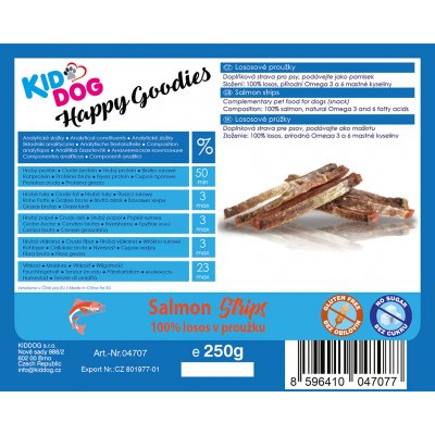 Kiddog 100 % losos v proužku 250 g – Hledejceny.cz