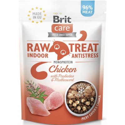Brit Raw Treat Cat Indoor & Antistress Chicken 40 g – Hledejceny.cz