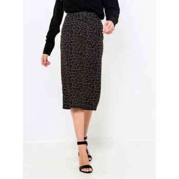 Camaieu sukně s leopardím vzorem šedá