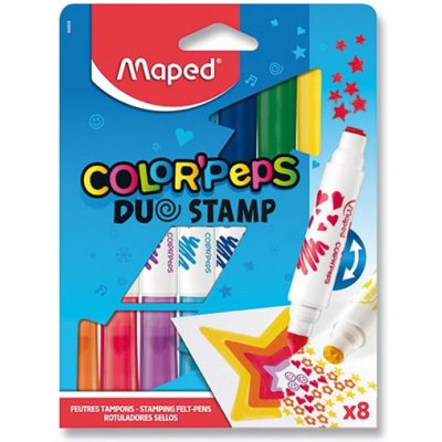 Maped 6808 Dětské fixy Color´Peps Duo Stamp 8 ks