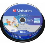 Verbatim BD-R 25GB 6x, printable, cakebox, 10ks (43804) – Zbozi.Blesk.cz