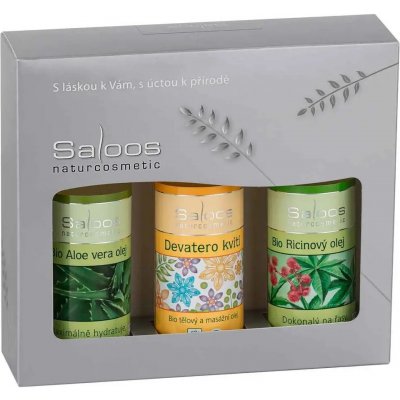 Saloos Extra bio Arganový olej 20 ml + Hyaluronové sérum 15 ml dárková sada