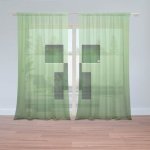 Sablio Záclony Green Blocks: 2ks 150x250cm – Hledejceny.cz