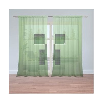 Sablio Záclony Green Blocks: 2ks 150x250cm – Hledejceny.cz