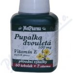 MedPharma Pupalka dvouletá 500 mg + Vitamín E 67 kapslí – Zbozi.Blesk.cz