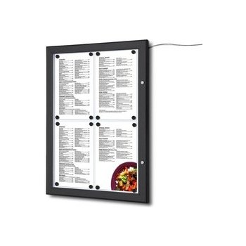 Jansen Display venkovní menu vitrína 4 x A4