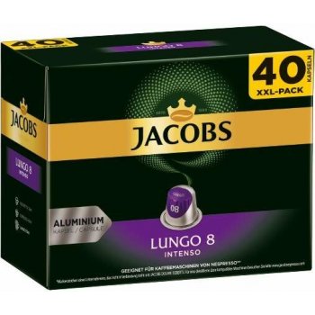 Jacobs Lungo Intenso inenzita 8 kapsle pro Nespresso 40 ks