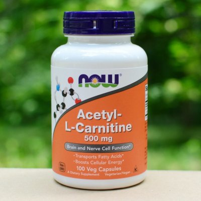 Now Foods Acetyl-L-Karnitin 500 mg 100 kapslí