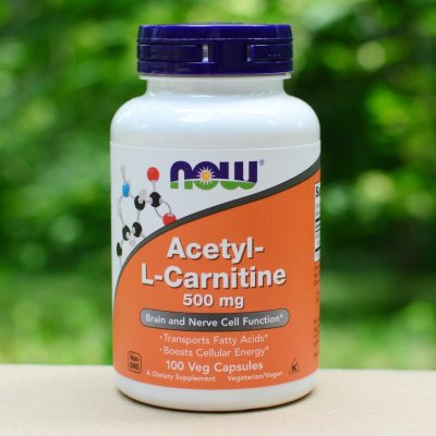 Now Foods Foods Acetyl-L-Karnitin 500 mg 100 kapslí – Hledejceny.cz