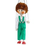 Mašek umělecká výroba Loutka dřevěná Jeníček 35 cm – Zboží Dáma