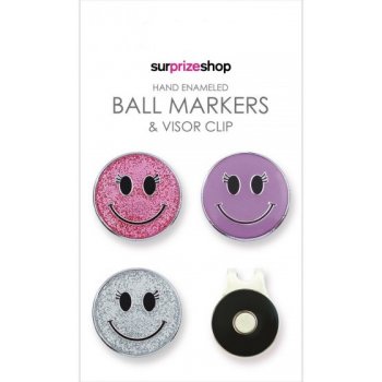 Girls Golf Sisters in Law 3+1 Smiley Ballmarker