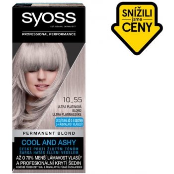 Syoss Blond Cool Blonds barva na vlasy Ultra Platinová Blond 10-55