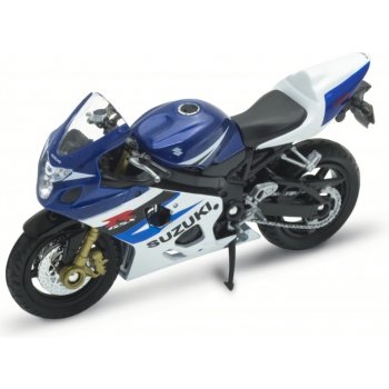 Welly Motocykl Suzuki GSX-R750 model modrý 1:18