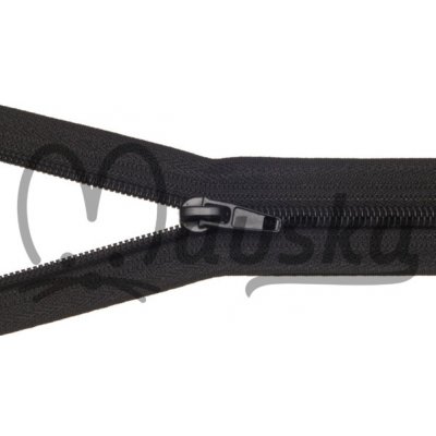 Zip spirálový bundový 5mm dělitelný délka 85 cm - ČERNÁ – Zboží Dáma