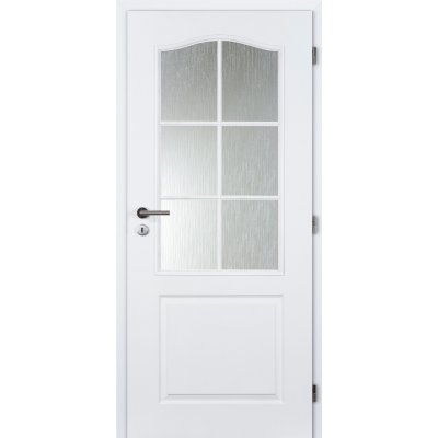 Doornite Socrates 70 P, 746 × 1983 mm, lakované, pravé, bílé, prosklené C1M1W2.70P1.XC – Zboží Mobilmania