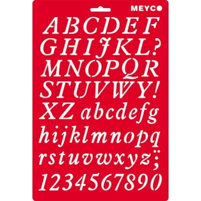 Meyco Šablona plastová Písmena – Sleviste.cz