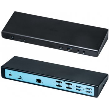 i-Tec USB 3.0 / USB-C / Thunderbolt 3 Dual Display Docking Station + Power Delivery 85W CADUAL4KDOCKPD