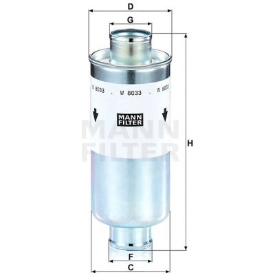 MANN FILTER Olejový filtr W 8033 – Hledejceny.cz