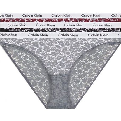 Calvin Klein 3 PACK dámské kalhotky Bikini QD3926EBP7 – Zboží Mobilmania