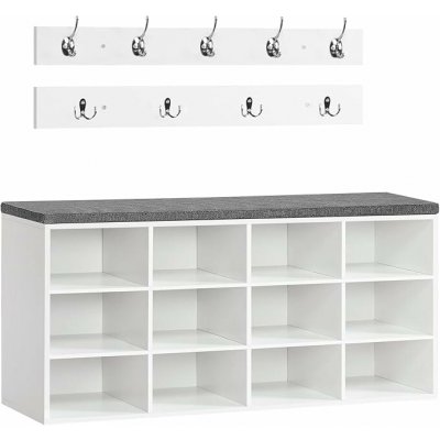 Vasagle Jungo 100 cm bílý/šedý – Hledejceny.cz