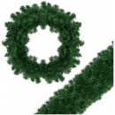 SPRINGOS Vánoční řetěz Girlanda z větviček 3m zelená