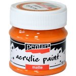 Pentart Akrylová barva matná 50 ml ORANŽOVÁ – Zbozi.Blesk.cz