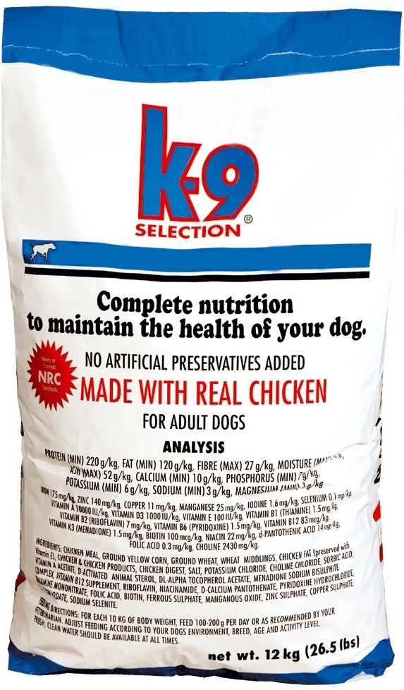 K-9 Selection Maintenance Adult Dogs 12 kg