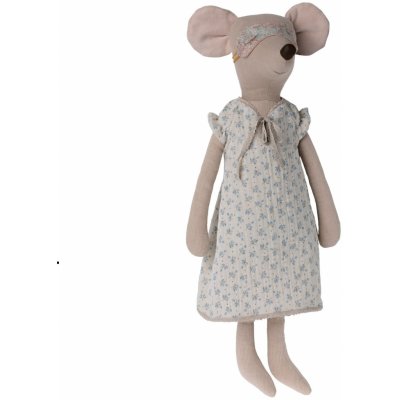 Maileg Myška v noční košili Nightgown Maxi 50 cm