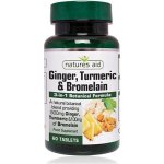 Natures Aid Zázvor kurkuma a bromelain 60 tablet – Hledejceny.cz