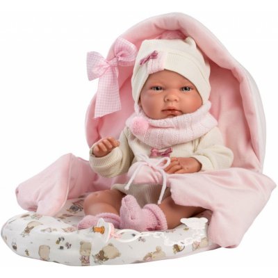 Llorens 73884 NEW BORN HOLČIČKA realistická miminko s celovinylovým tělem 40 cm